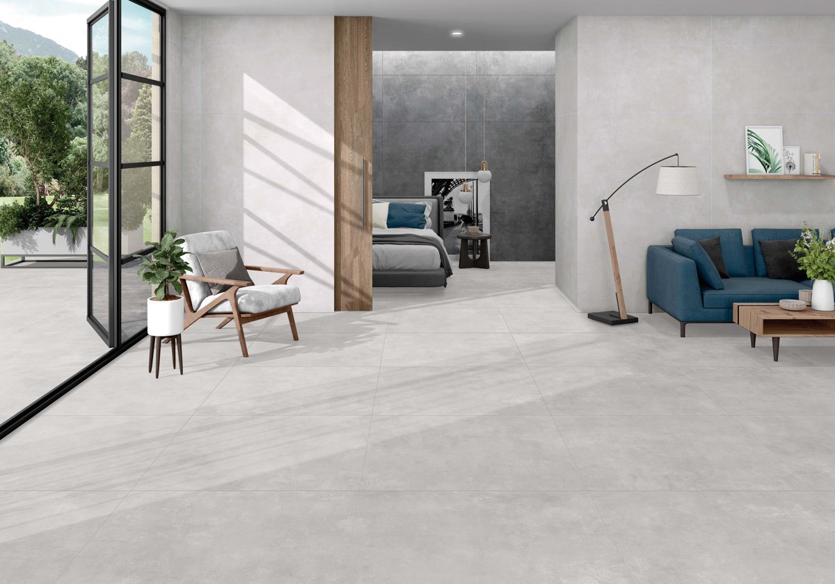 CERAM INDEED ASH  100x100x1 CM